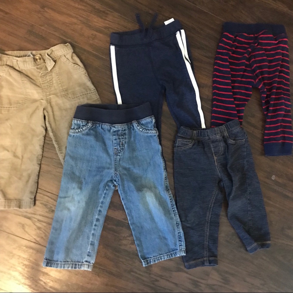 Lot of 5 pairs of toddler pants